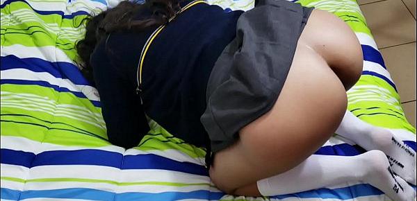  deliciosa colegiala no se cansa de follar... 40 min follando